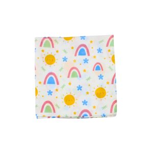 Muslin Swaddle Sun and Rainbow