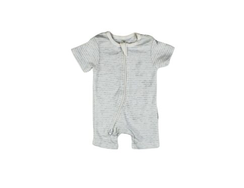 Half Romper Tiny Grey Stripes