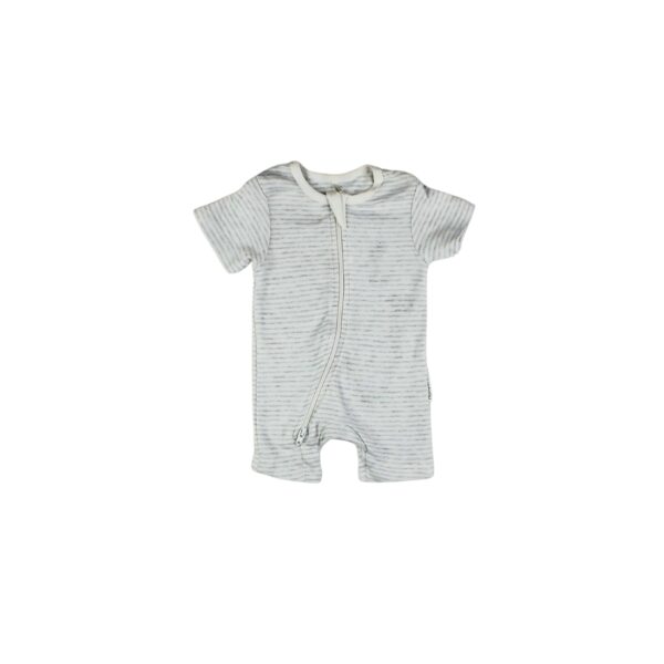 Half Romper Tiny Grey Stripes