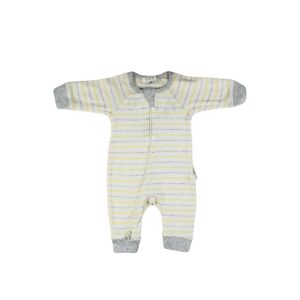 Jumpsuit Yellow Grey Stripes