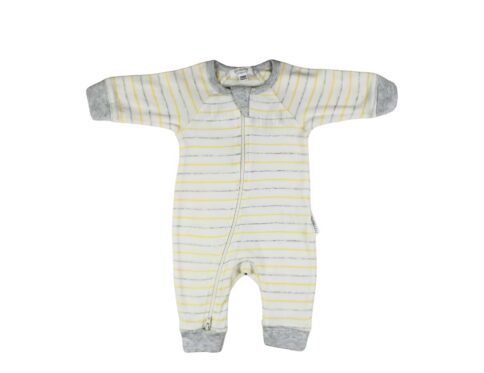 Jumpsuit Yellow Grey Stripes