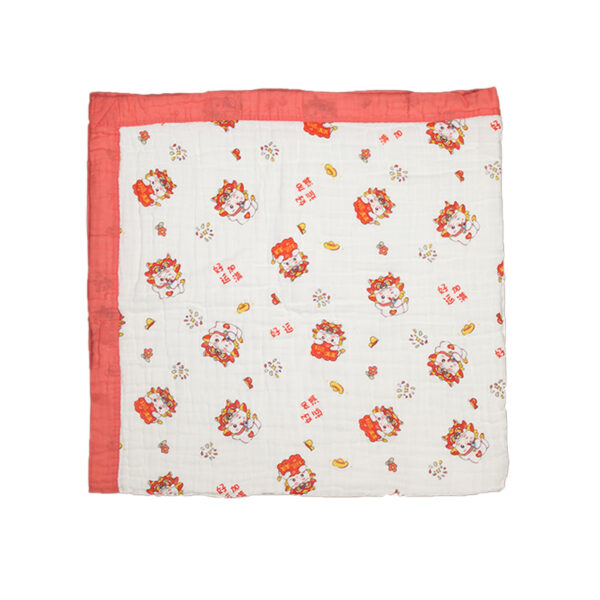 Crinkled Blanket Red Cat